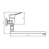 Смеситель для ванны Dorff Norma D1095000