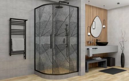 Душевой уголок DTO HB 80 Black 80х80