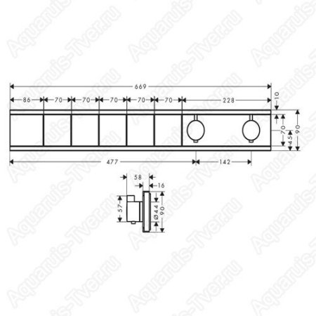 Смеситель Hansgrohe RainSelect 15384700