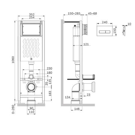 Инсталляция для унитаза Am.Pm ErgoFit M I012711.0338