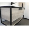 Тумба с раковиной Comforty Бонн 90см дуб дымчатый