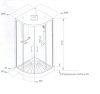 Душевая кабина Cerutti Viva 101 100x100 VIVA101