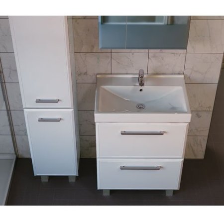 Тумба c раковиной Raval Fest 60 белый глянец