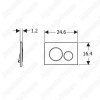 Клавиша смыва Geberit Sigma 20 белый матовый (не остаются отпечатки пальцев) 115.882.JT.1