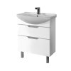 Тумба с раковиной Dreja Eco Laguna Plus 75 99.0106 белый глянец
