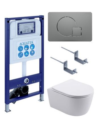 Инсталляция Aquatek с унитазом Aquatek Европа SET AQUATEK ЕВРОПА New-070 4в1