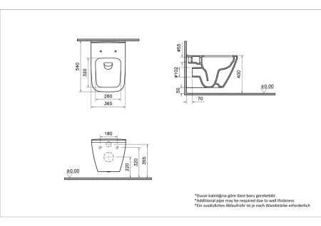 Унитаз подвесной Vitra Integra Square 7082B003-0075