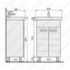 Тумба c раковиной Raval Kub 50 белый глянец