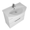 Тумба с раковиной Dreja Eco Laguna Plus 75 99.0106 белый глянец