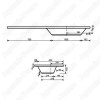 Тумба Style Line Даллас 140 (R) с раковиной Estet СС-00002221+СС-00002215