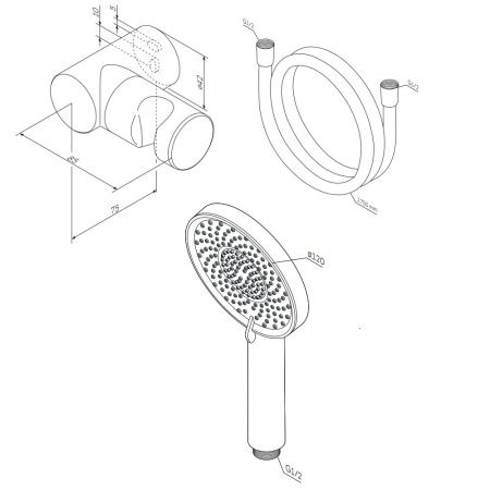 Душевой гарнитур Am.Pm X-Joy F01185A000