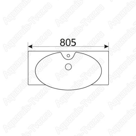 Раковина CeramaLux STR 4282B 80см