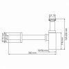 Сифон для раковины WasserKRAFT A169 (черный)