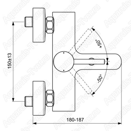Смеситель Ideal Standard Ceraline для ванны BC199AA