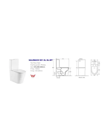 Унитаз-компакт WeltWasser Salzbach 001 XL GL-WT 10000008266
