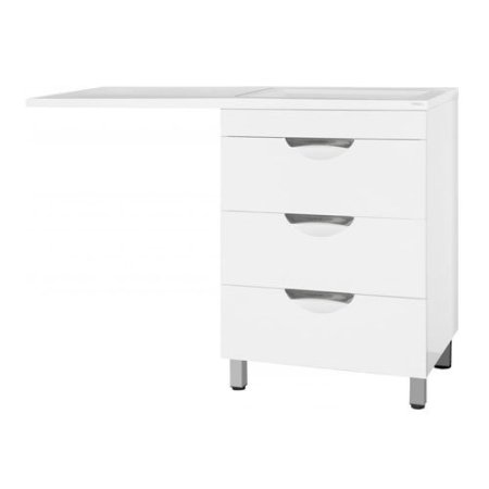 Тумба Style Line Жасмин 120 (R) с раковиной Estet ЛС-00000644+СС-00000394