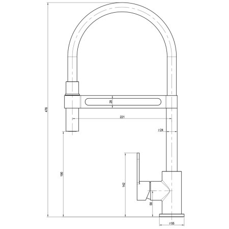 Смеситель Lemark Soul LM6006C для кухни