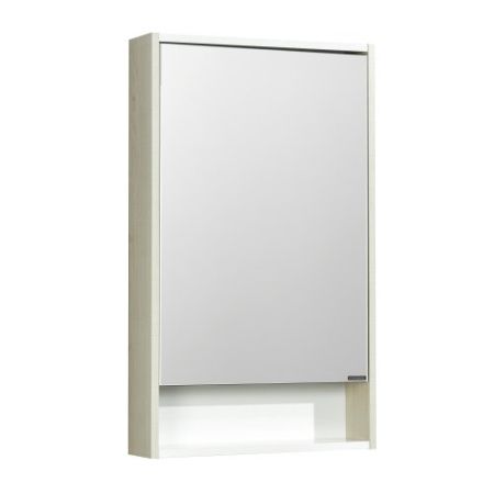 Шкаф-зеркало Aquaton Рико 50см белый глянец/ясень фабрик