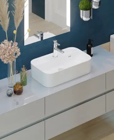 Раковина Sanita Luxe Infinity Shelf 60см WB.CT/Infinity/60-C.Shelf/WHT.