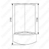 Душевая кабина Style ES-322G 90x90 Душевая кабина Style ES-322G 90x90