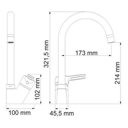 Смеситель WasserKRAFT Ruhr 24407 для кухни