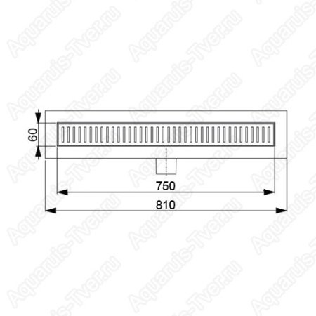 Душевой лоток AlcaPlast APZ106-750 Low с ножками и сифоном