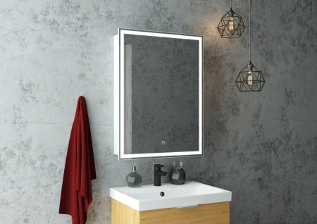 Шкаф-зеркало Continent Allure LED 55см правый