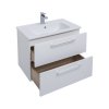 Тумба с раковиной Dreja Gio 80 77.0103W белый глянец