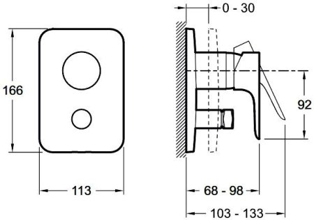 Смеситель Jacob Delafon Aleo E98717-CP