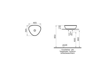 Раковина Vitra Plural 46,5см 7812B483-0016