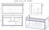 Тумба с раковиной Dreja Eco Grace 90 99.0903 белый глянец