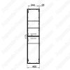 Пенал Эстет Vegas 40см (L)