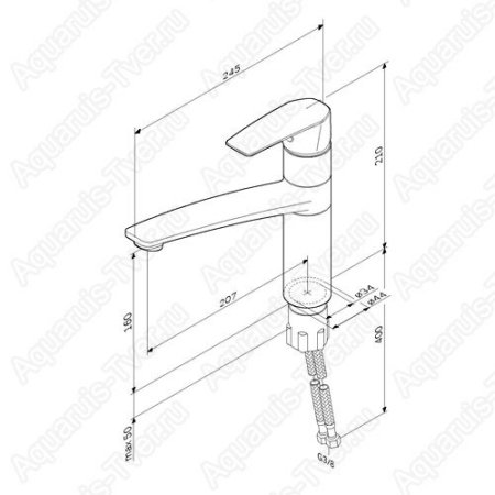Смеситель для кухни Am.Pm Gem F90A00000