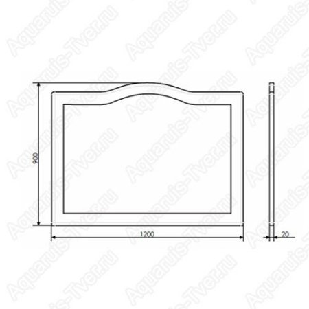 Зеркало Comforty Монако 120см 00003132225CF