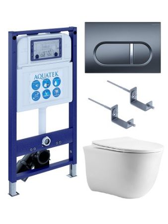 Инсталляция Aquatek с унитазом Aquatek Классик SET AQUATEK КЛАССИК cm-050 4в1