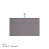 Тумба с раковиной Am.Pm Inspire V2.0 100 элегантный серый M50AFHX1003EGM