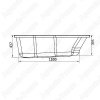 Акриловая ванна 1Marka Convey 150x75 (L)