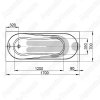 Акриловая ванна Aquatek Либерти 170x70 Акриловая ванна Aquatek Либерти 170x70