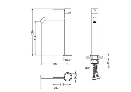 Смеситель для раковины Aquatek Европа AQ1304CR