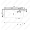 Тумба с раковиной Aquaton Лондри 120 (R) белый глянец