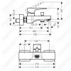 Смеситель для ванны  Hansgrohe Metropol 32540700