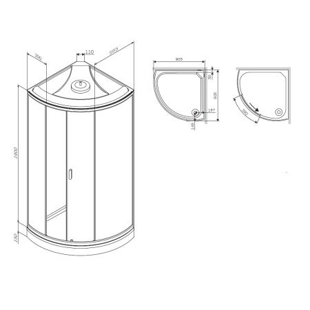 Душевая кабина Am.Pm X-Joy 90x90 W88C-301-090WT64