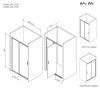 Душевая дверь Am.Pm Gem 100см W90G-100-1P-MT