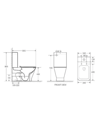 Унитаз-компакт WeltWasser Rotbach 001 MT-BL 10000003793