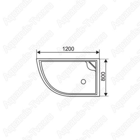 Душевая кабина Style S-09G 120x80 (R)