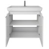 Тумба с раковиной Dreja Q Plus (D) 70 99.1005 белый глянец