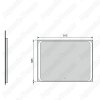 Зеркало Jorno Modul 90см с LED подсветкой
