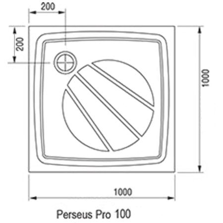 Душевой поддон Ravak Perseus Pro100х100 XA03AA01010