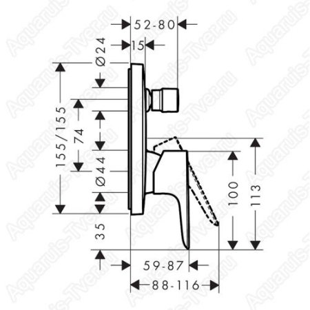 Смеситель Hansgrohe Talis E 71474670