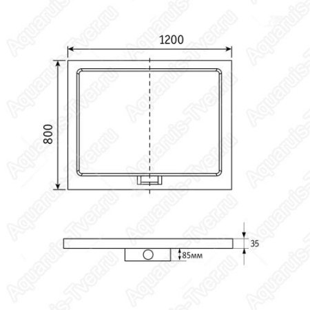 Душевой поддон RGW GWS-21 120x80